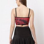 Women Red & Black Printed Swimwear