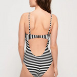 Striped Strappy Swimsuit